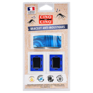 Cinq sur Cinq Bracelet anti-moustiques bleu